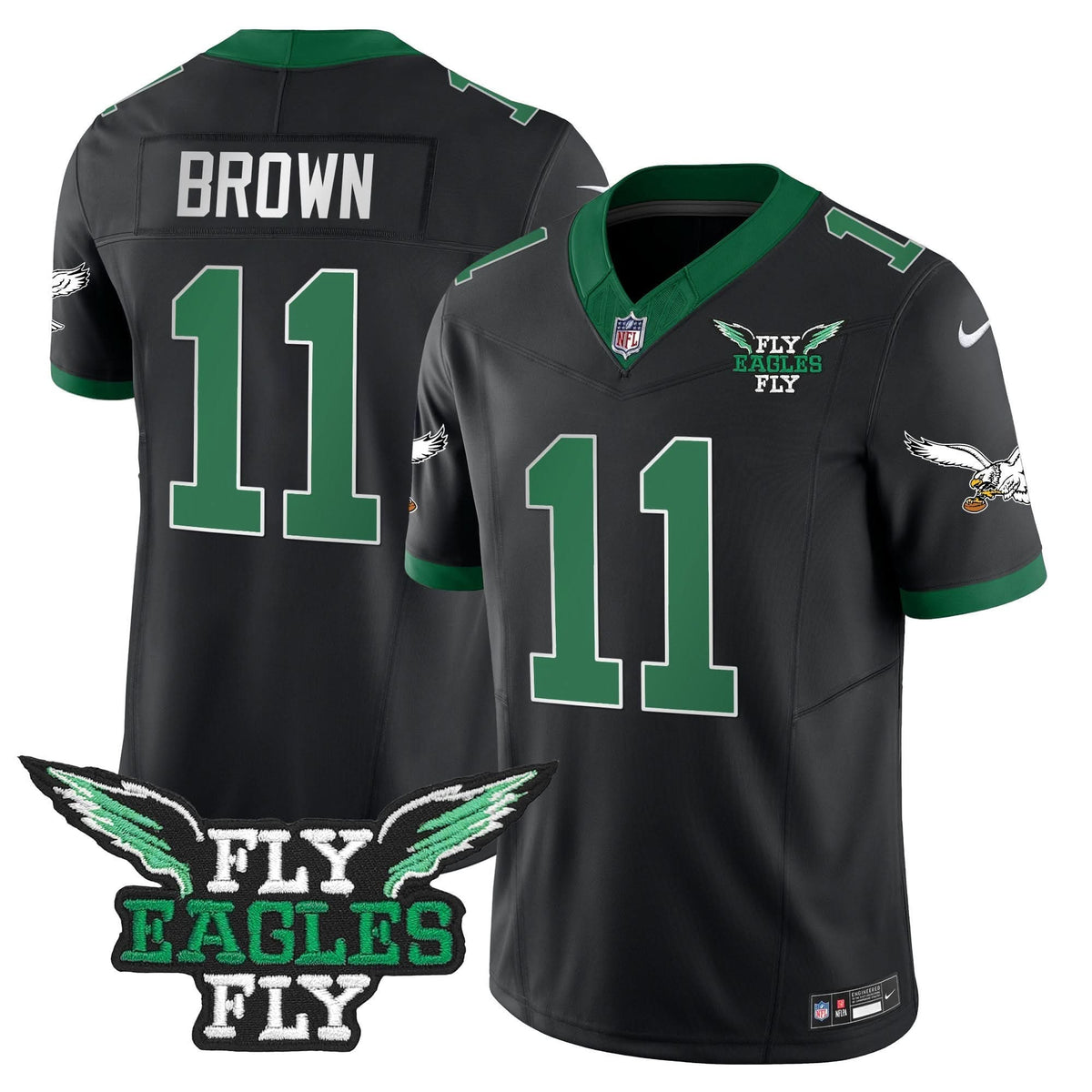 Fly PHI Fly Patch Throwback Kelly Green Vapor Jersey
