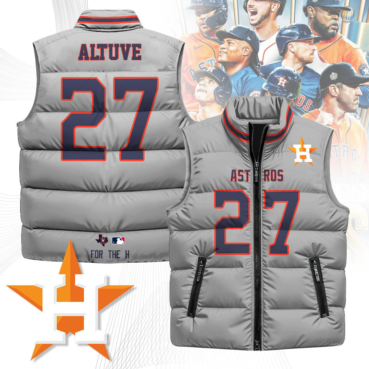 Houston Astros Unisex Puffer Vest