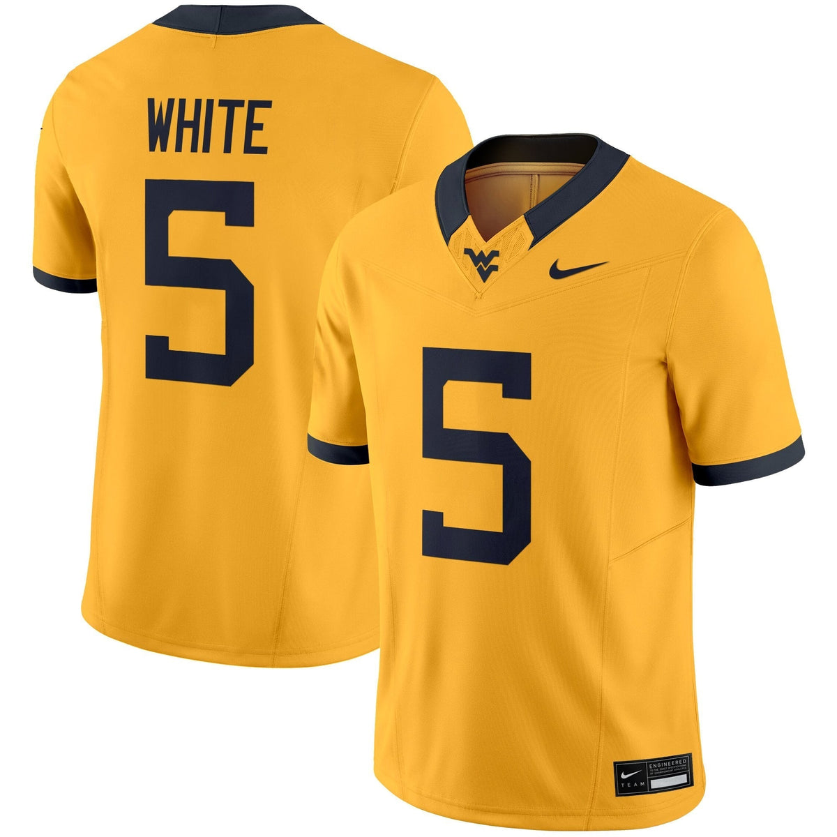 West Virginia Mountaineers 2025 Vapor Limited Jersey - All Stitched