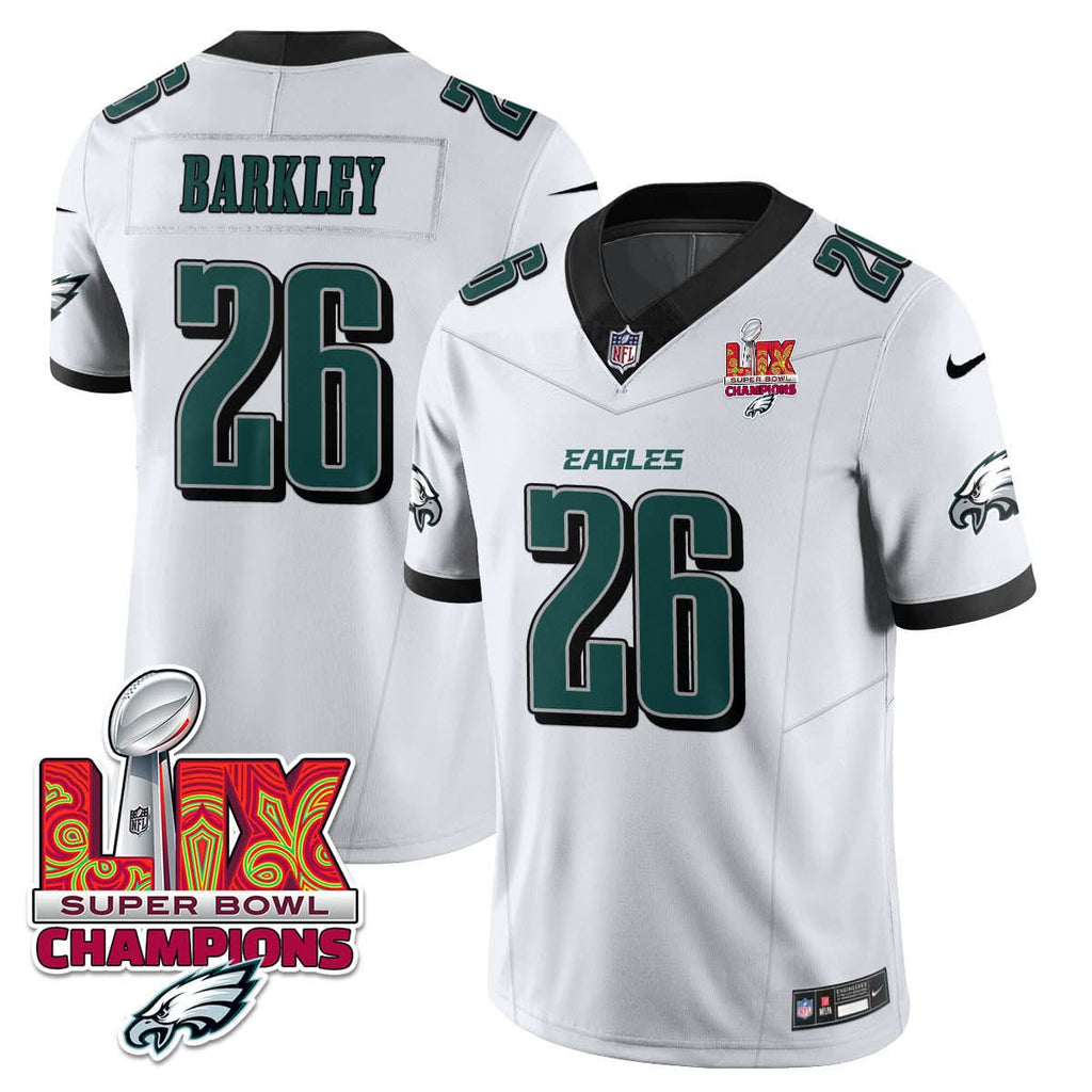 Philadelphia Eagles Super Bowl LIX Champions Gold Vapor Limited Jersey - All Stitched