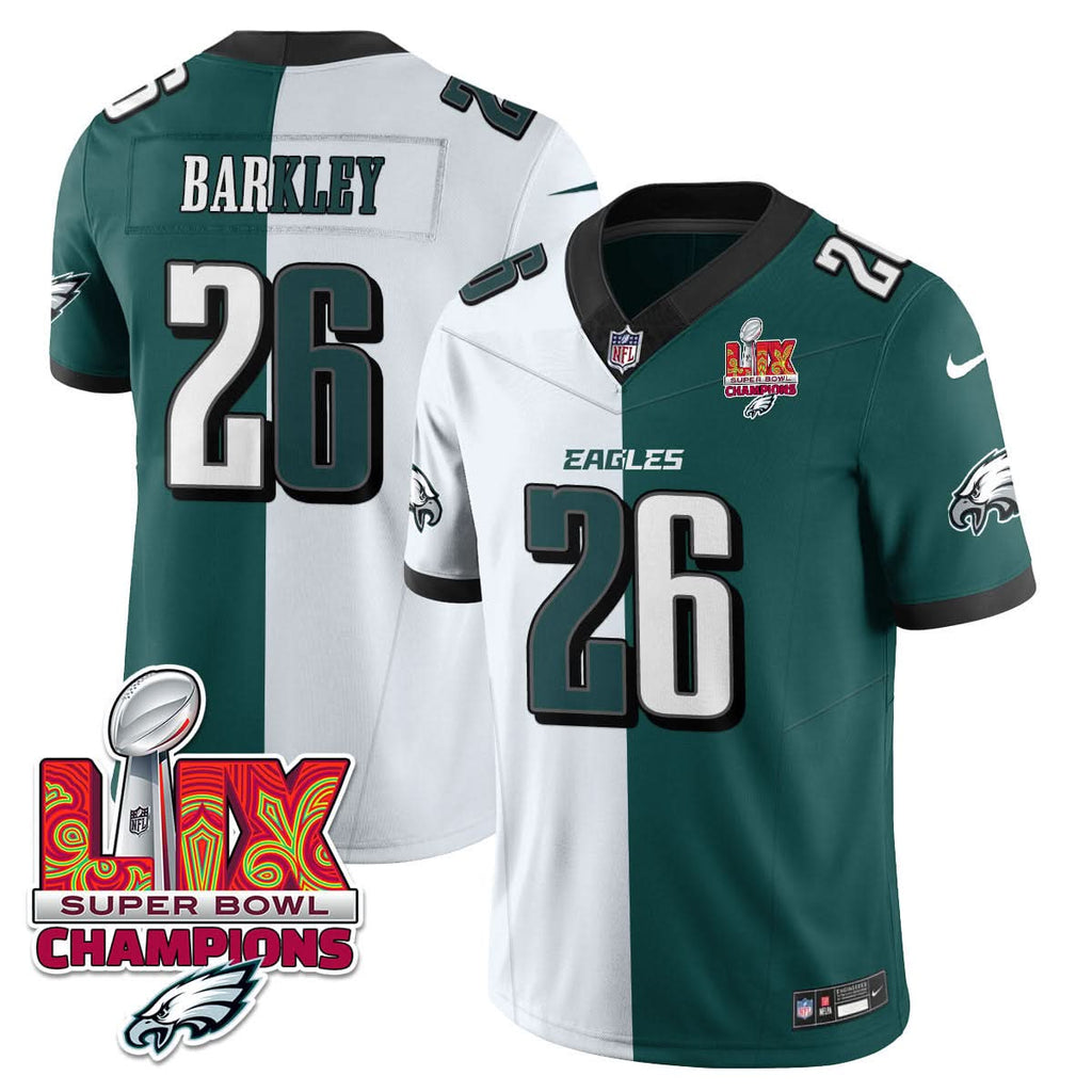 Philadelphia Eagles Super Bowl LIX Champions Gold Vapor Limited Jersey - All Stitched