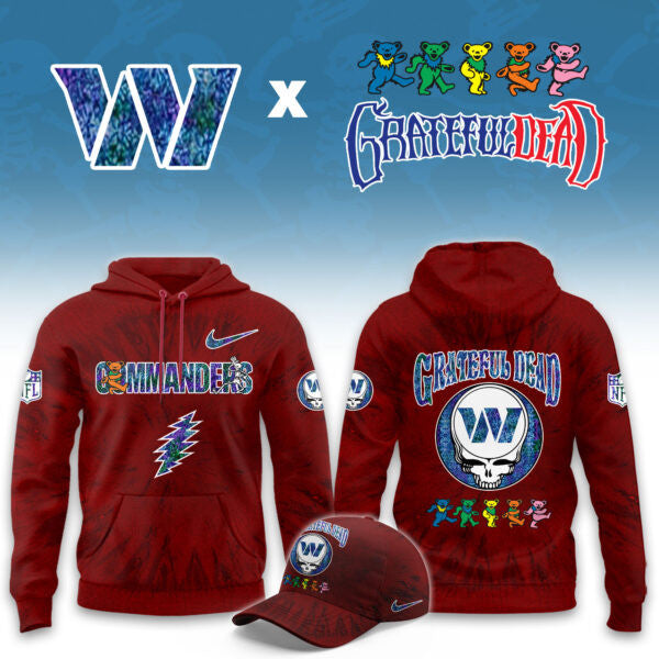 __Washington Commanders Grateful Dead Limited Hoodie
