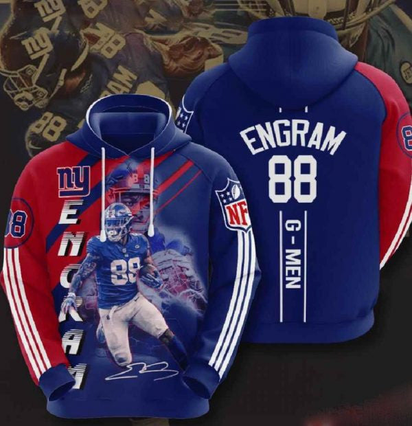 Nfl New York Giants 3d Hoodies