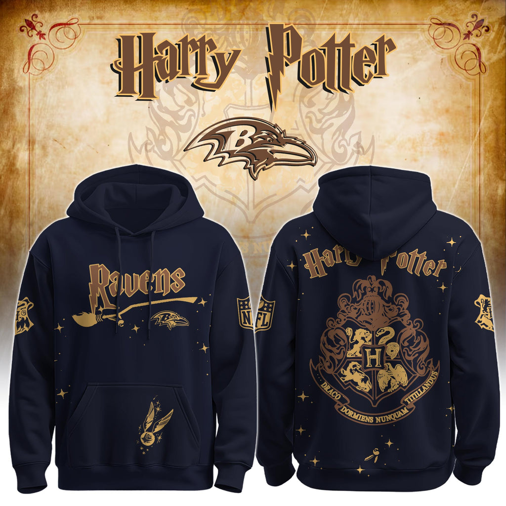 Unisex BAL Ravens x Hogwarts Enchanted Crossover Hoodie