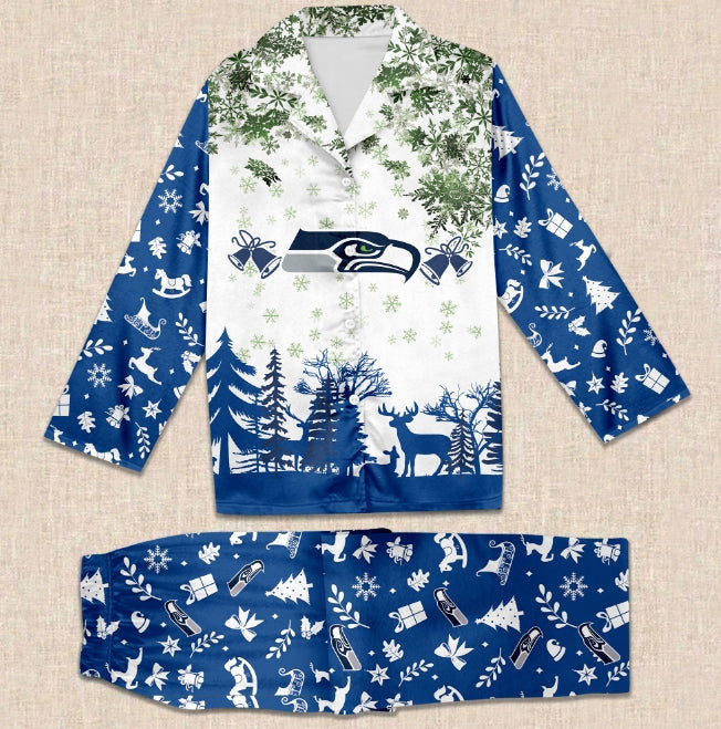 NFL Team Christmas Theme 3D Pajamas