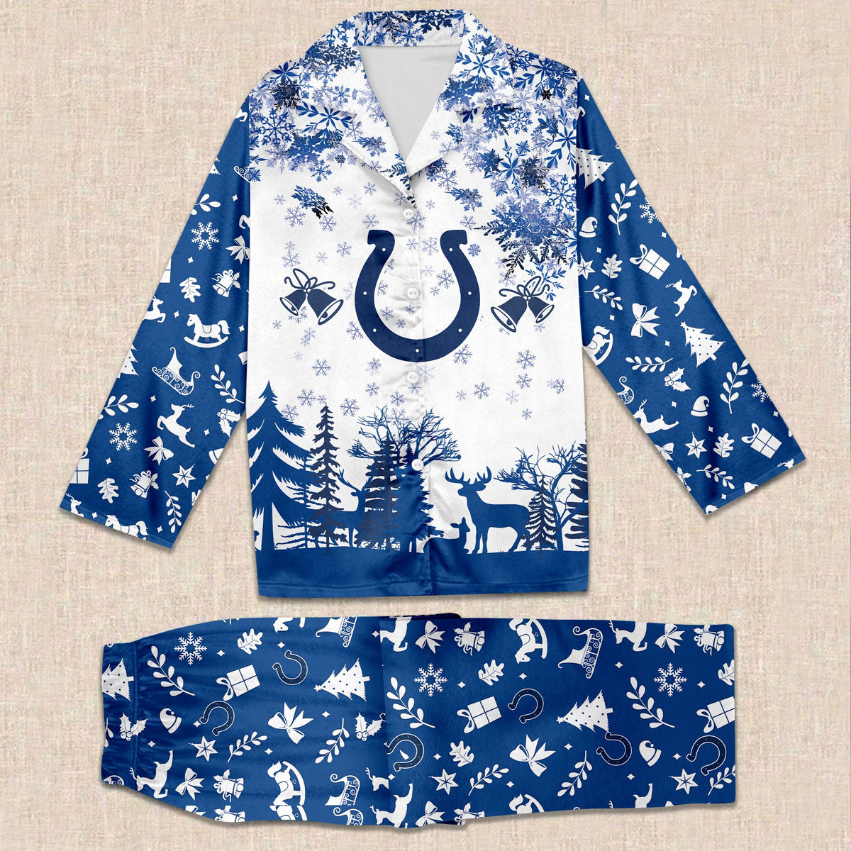 NFL Team Christmas Theme 3D Pajamas