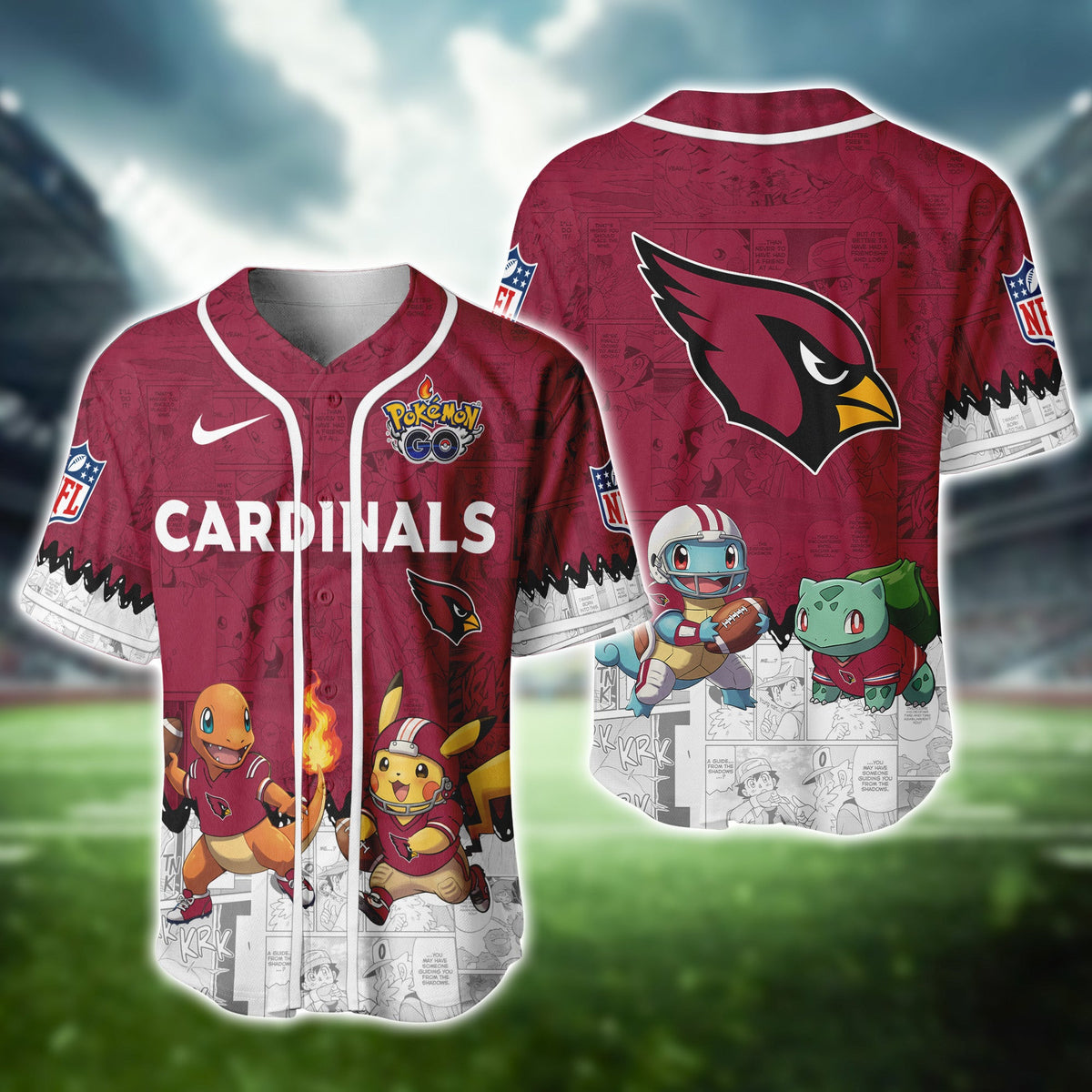 ARI Cardinals Pokemon Jersey Limited Edition