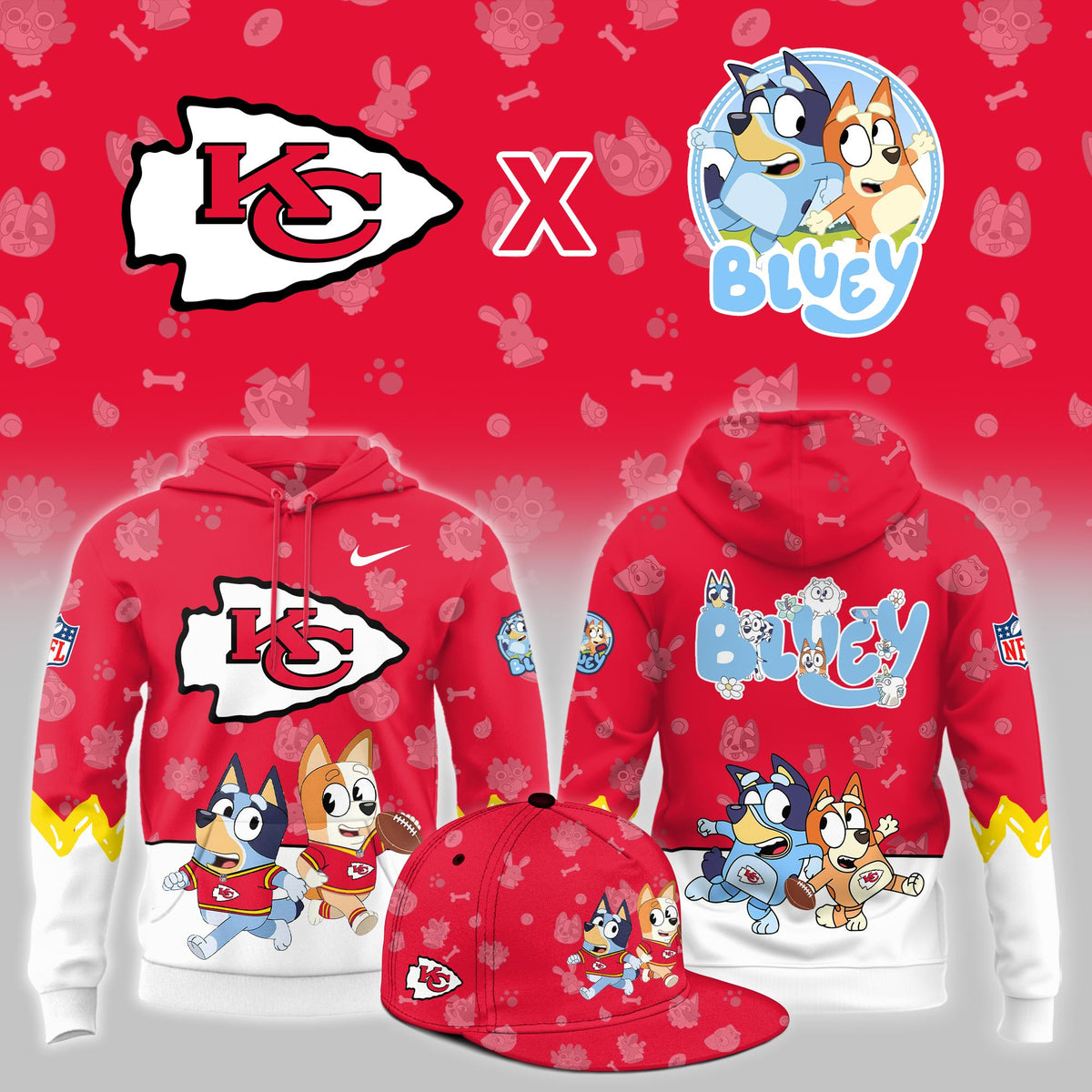 KC.Chiefs x Bluey Night Limited Hoodie