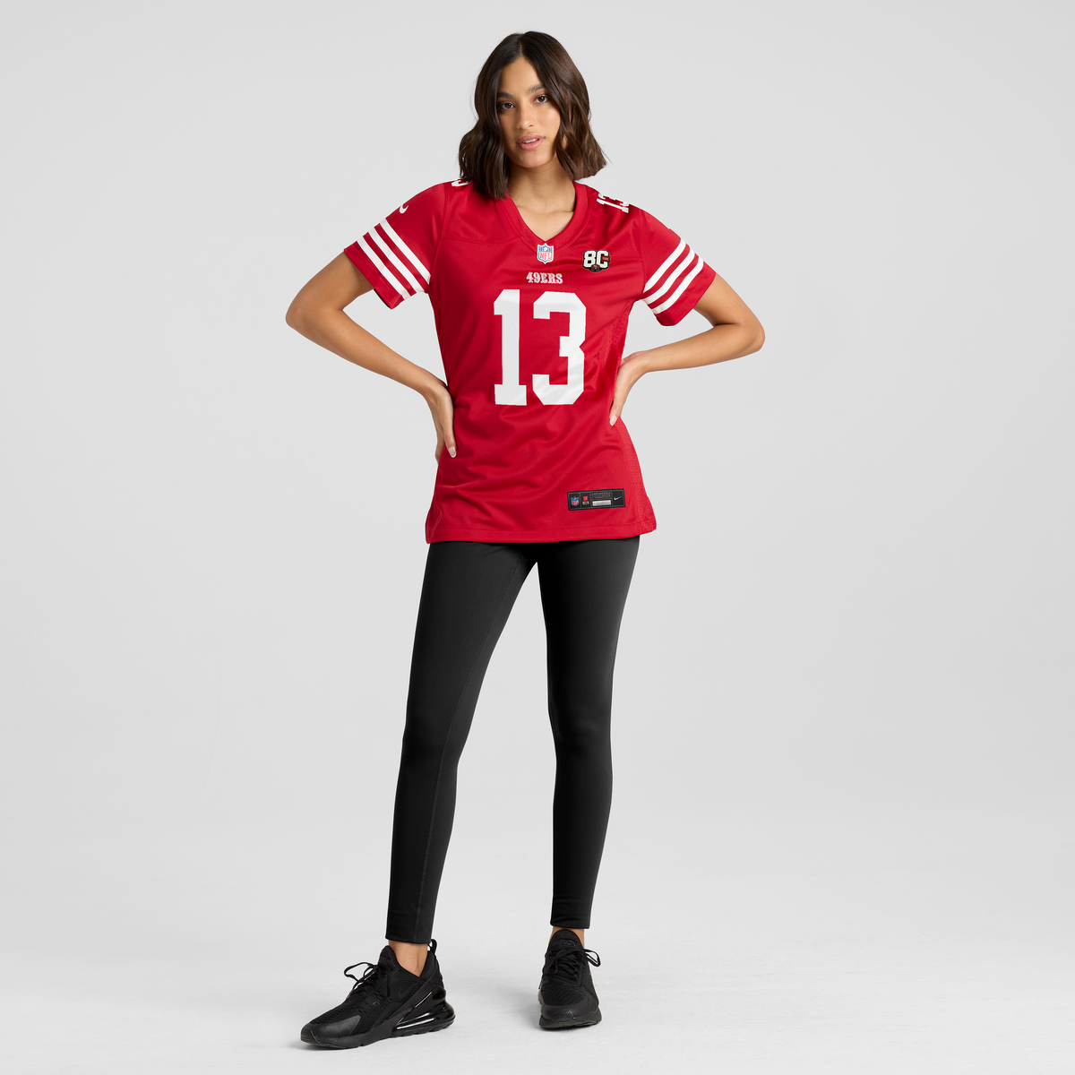 Women's San Francisco 49Ers Brock Purdy Nike Scarlet 80Th Anniversary Game Jersey